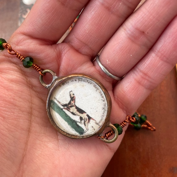 Thaumatrope spinning pendant WATCH VIDEO soldered necklace pointer - Picture 5 of 8